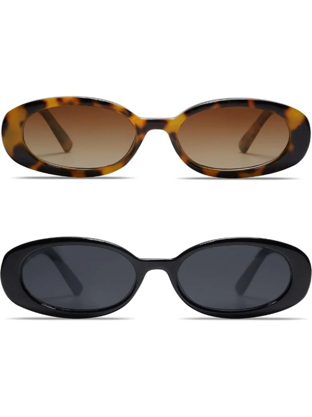 Retro Polarized Oval Sunglasses for Women & Men | Small 90s Style Shades